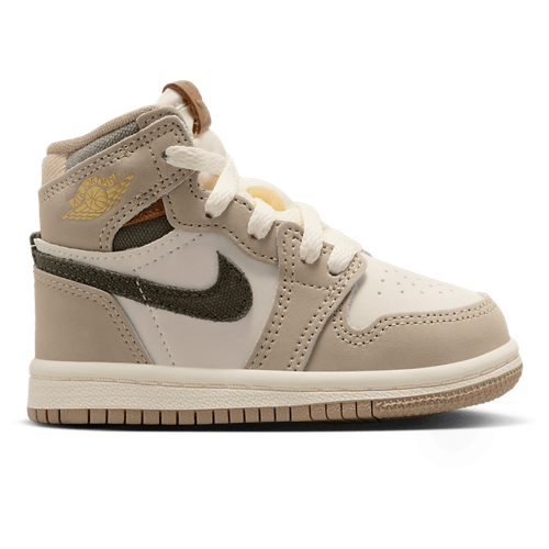 Girls' Toddler AJ1 Retro High OG Tan/White - View 1