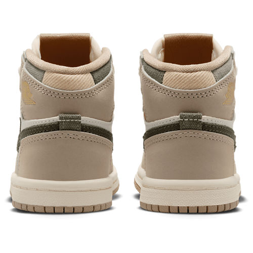 Girls' Toddler AJ1 Retro High OG Tan/White - View 3