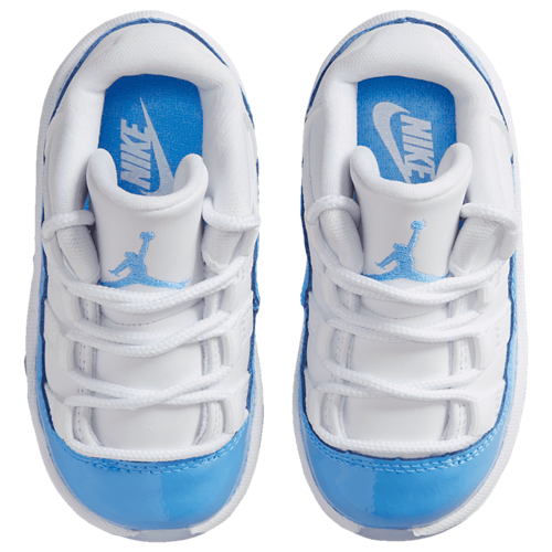 Boys' Toddler Retro 11 Low White/Blue/Black - View 4