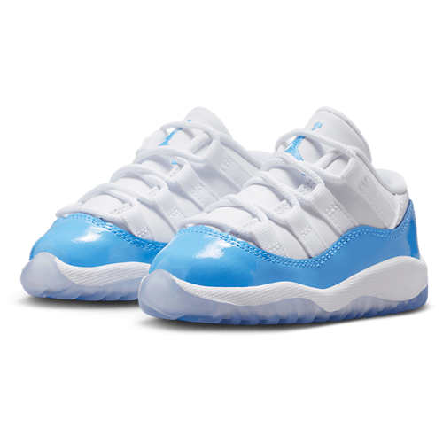 Boys' Toddler Retro 11 Low White/Blue/Black - View 6