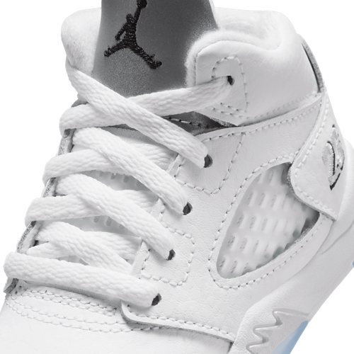Boys' Toddler 5 Retro OG Black/Silver/White - View 7