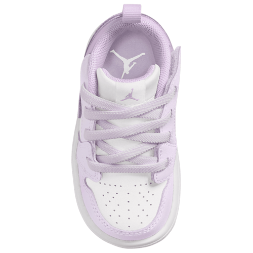 Girls' Toddler AJ 1 Low White/Barely Grape - View 3
