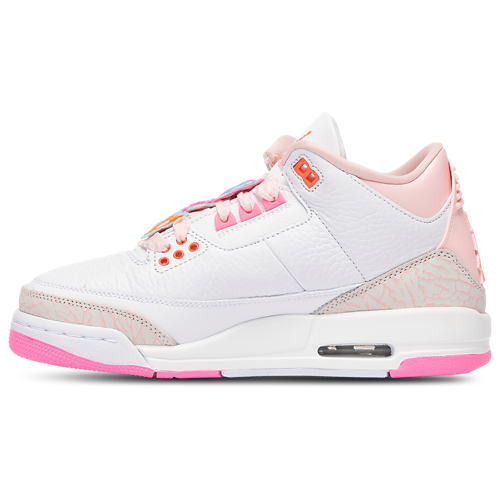 Girls' Grade School Retro 3 Pink/Orange/Blue - View 2