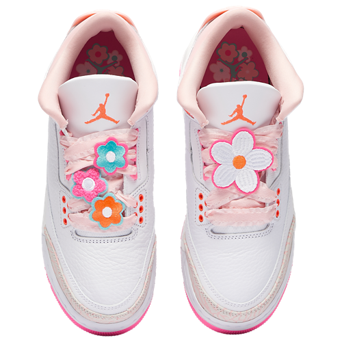Girls' Grade School Retro 3 Pink/Orange/Blue - View 4
