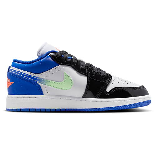 Boys' Grade School AJ 1 Low SE Blue/Orange/White - View 1