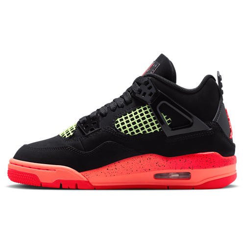 Boys' Grade School Retro 4 Red/Black/Orange - View 2