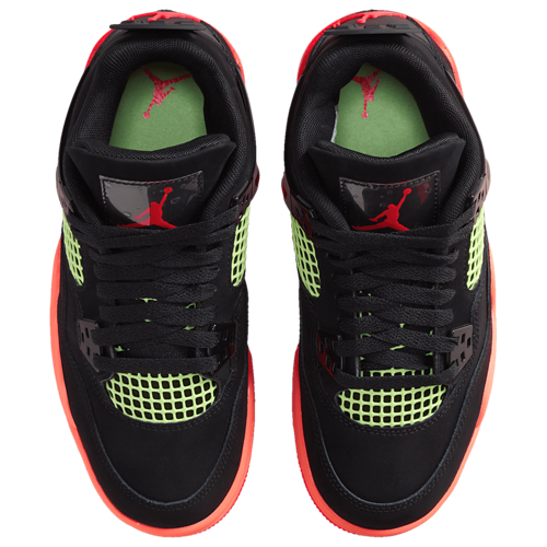Boys' Grade School Retro 4 Red/Black/Orange - View 4
