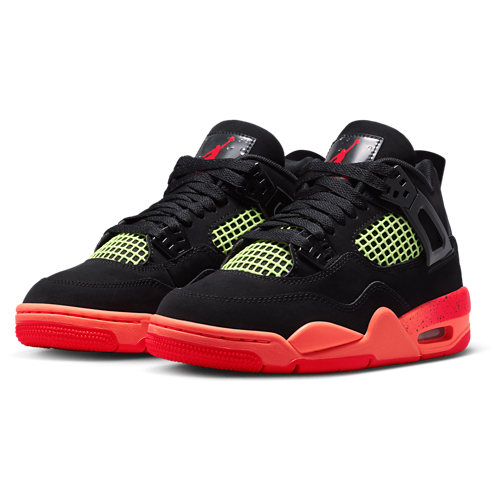Boys' Grade School Retro 4 Red/Black/Orange - View 6