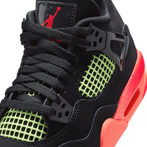 Boys' Grade School Retro 4 Red/Black/Orange - View 7