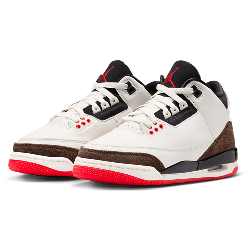 Boys' Grade School Retro 3 Black/White/Tan - View 6