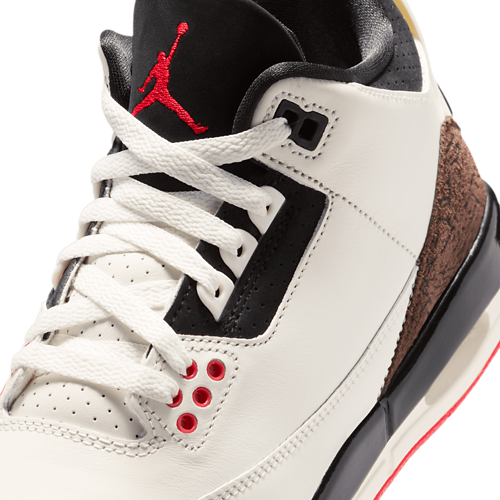Boys' Grade School Retro 3 Black/White/Tan - View 7