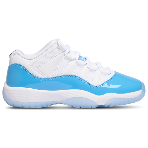 Boys' Grade School Retro 11 Low White/Black/Blue - View 1