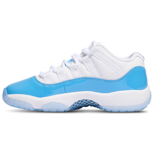 Boys' Grade School Retro 11 Low White/Black/Blue - View 2