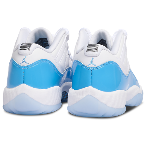 Boys' Grade School Retro 11 Low White/Black/Blue - View 3