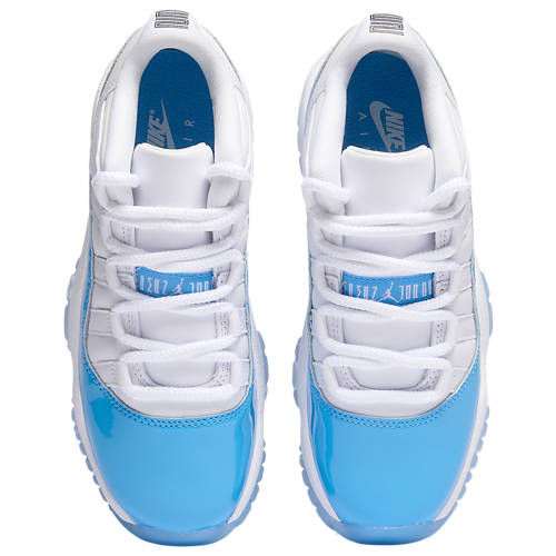 Boys' Grade School Retro 11 Low White/Black/Blue - View 4