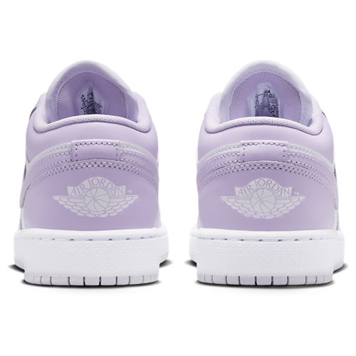 Girls' Grade School AJ 1 Low White/Barely Grape - View 3