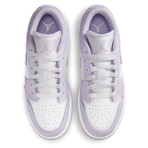 Girls' Grade School AJ 1 Low White/Barely Grape - View 4
