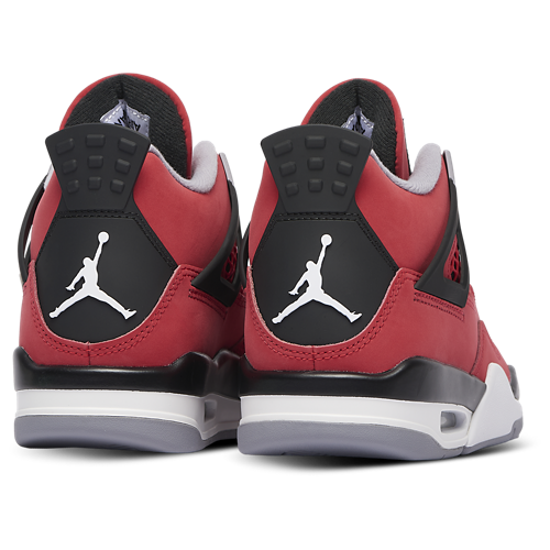 Boys' Grade School Retro 4 Red/White/Grey - View 3