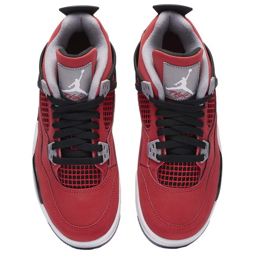 Boys' Grade School Retro 4 Red/White/Grey - View 4