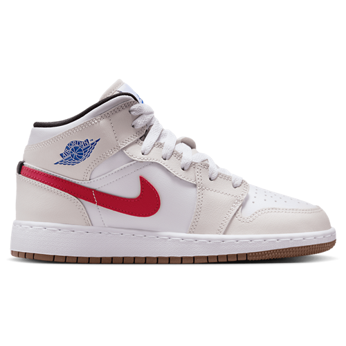 Boys' Grade School AJ 1 Mid White/Sail/Phantom - View 1