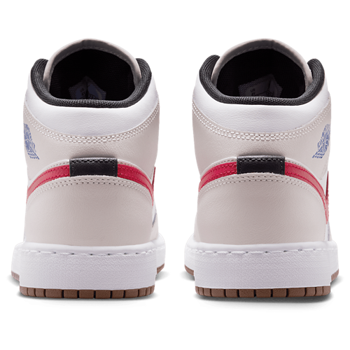 Boys' Grade School AJ 1 Mid White/Sail/Phantom - View 3