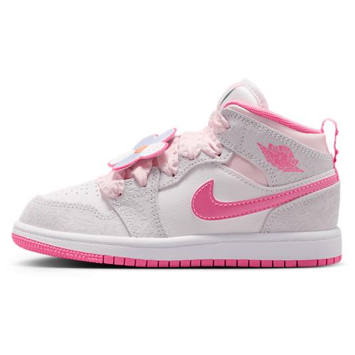 Girls' Preschool 1 Mid SE Vast Grey/Pink Glow/Sail - View 2