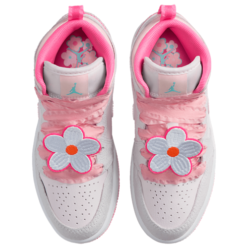 Girls' Preschool 1 Mid SE Vast Grey/Pink Glow/Sail - View 4