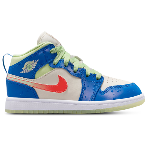 Boys' Preschool AJ 1 Mid SE Blue/Volt/Tan - View 1