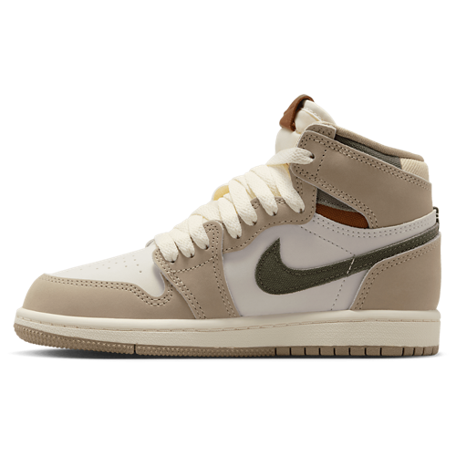 Girls' Preschool Retro 1 High OG Tan/White - View 2