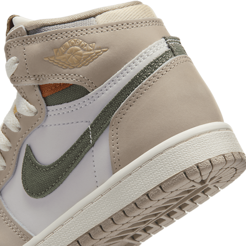 Girls' Preschool Retro 1 High OG Tan/White - View 8