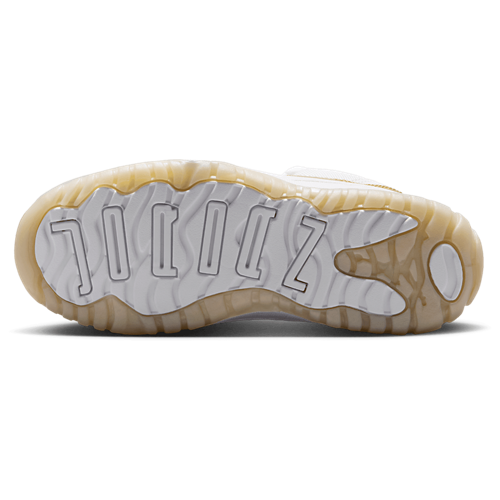 Girls' Preschool Retro 11 Low White/Gold - View 5