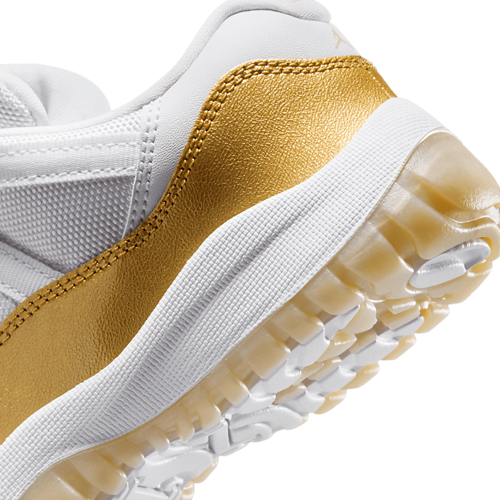 Girls' Preschool Retro 11 Low White/Gold - View 8