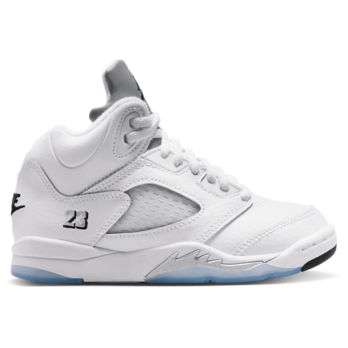 Boys' Preschool Retro 5 White/Silver/Black - View 1