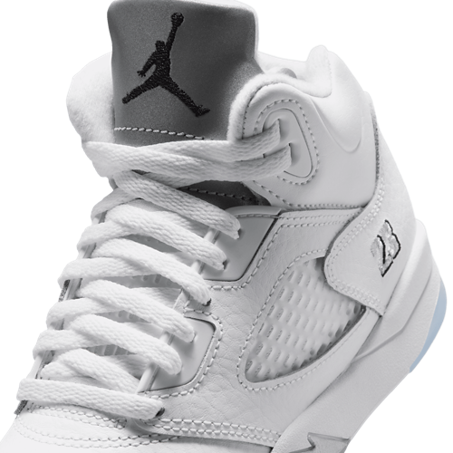 Boys' Preschool Retro 5 White/Silver/Black - View 7