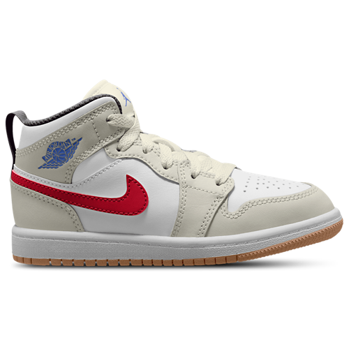 Boys' Preschool AJ 1 Mid White/Sail/Phantom - View 1