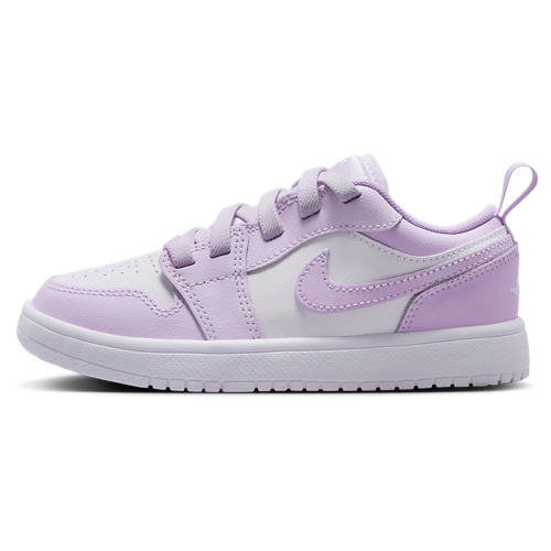 Girls' Preschool AJ 1 Low Barely Grape/White - View 2