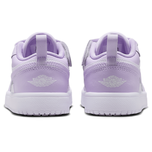 Girls' Preschool AJ 1 Low Barely Grape/White - View 3