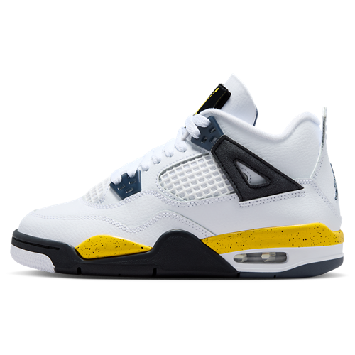 Boys' Grade School Retro 4 Blue/White/Yellow - View 2