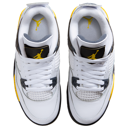 Boys' Grade School Retro 4 Blue/White/Yellow - View 4