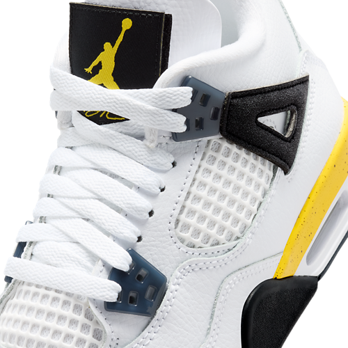 Boys' Grade School Retro 4 Blue/White/Yellow - View 6