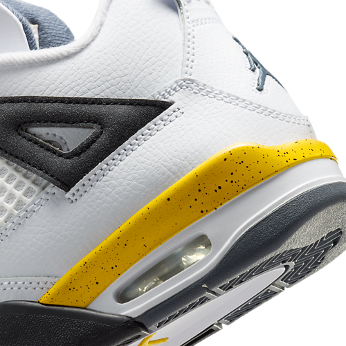 Boys' Grade School Retro 4 Blue/White/Yellow - View 7