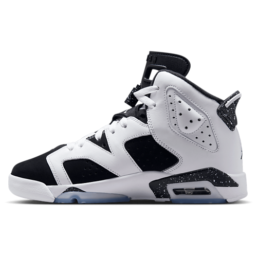 Boys' Grade School Retro 6 Black/White/Black - View 2
