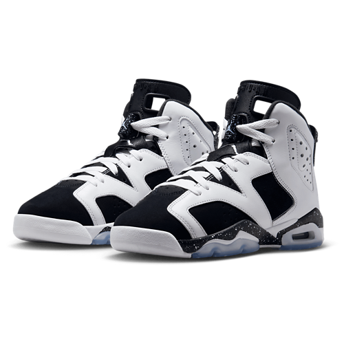 Boys' Grade School Retro 6 Black/White/Black - View 6