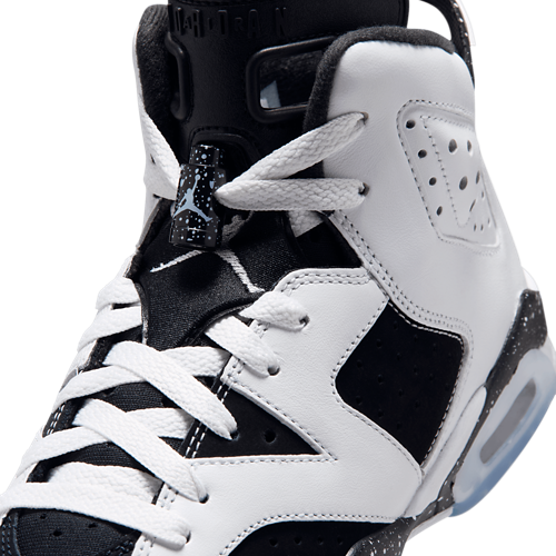 Boys' Grade School Retro 6 Black/White/Black - View 7