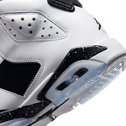Boys' Grade School Retro 6 Black/White/Black - View 8