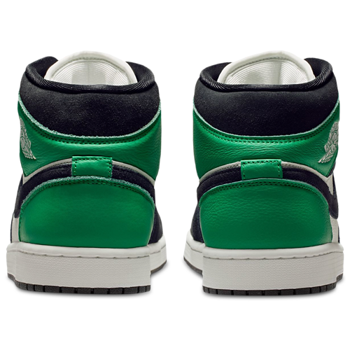 Men's AJ 1 Mid SE White/Black/Green - View 3