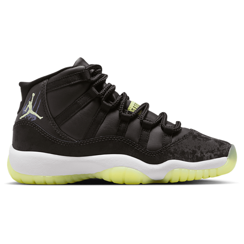 Boys' Grade School Retro 11 SS Black/Dark Raisin/Volt - View 1