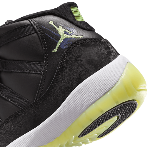 Boys' Grade School Retro 11 SS Black/Dark Raisin/Volt - View 8