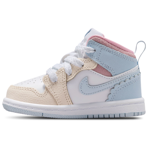Girls' Toddler 1 Mid SE Fem Half Blue/Pale Ivory/White - View 2
