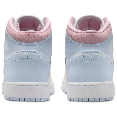 Girls' Grade School AJ 1 MID SE FEM Half Blue/Pale Ivory/White - View 3